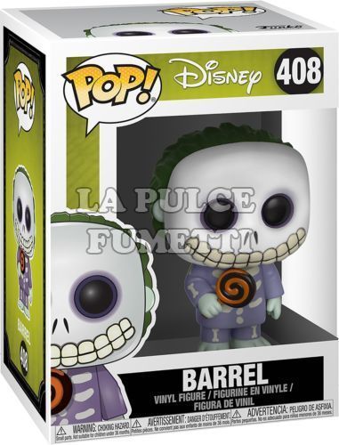 NIGHTMARE BEFORE CHRISTMAS: BARREL - VINYL FIGURE #   408 - POP FUNKO 